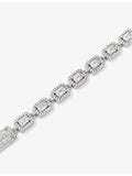 DARKAI tennis necklace baguette-stone 20in, UK version