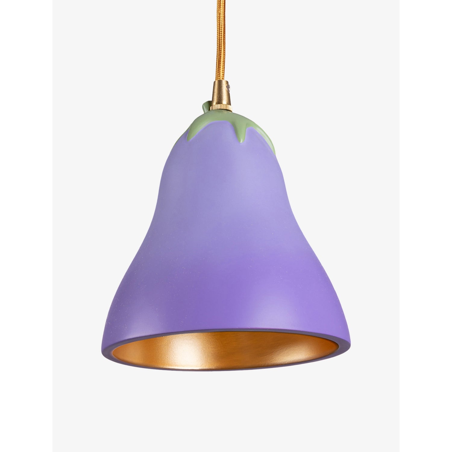 Seletti aubergine resin ceiling lamp from Vitamin collection, UK version