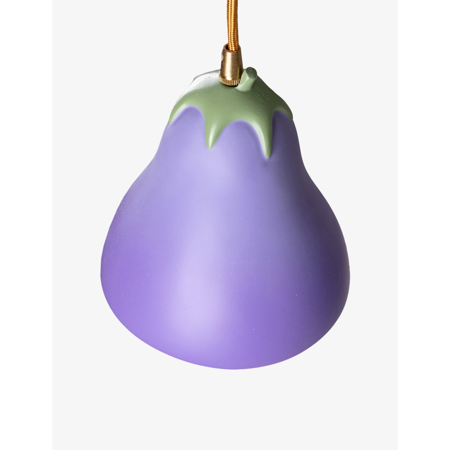 Seletti aubergine resin ceiling lamp from Vitamin collection, UK version