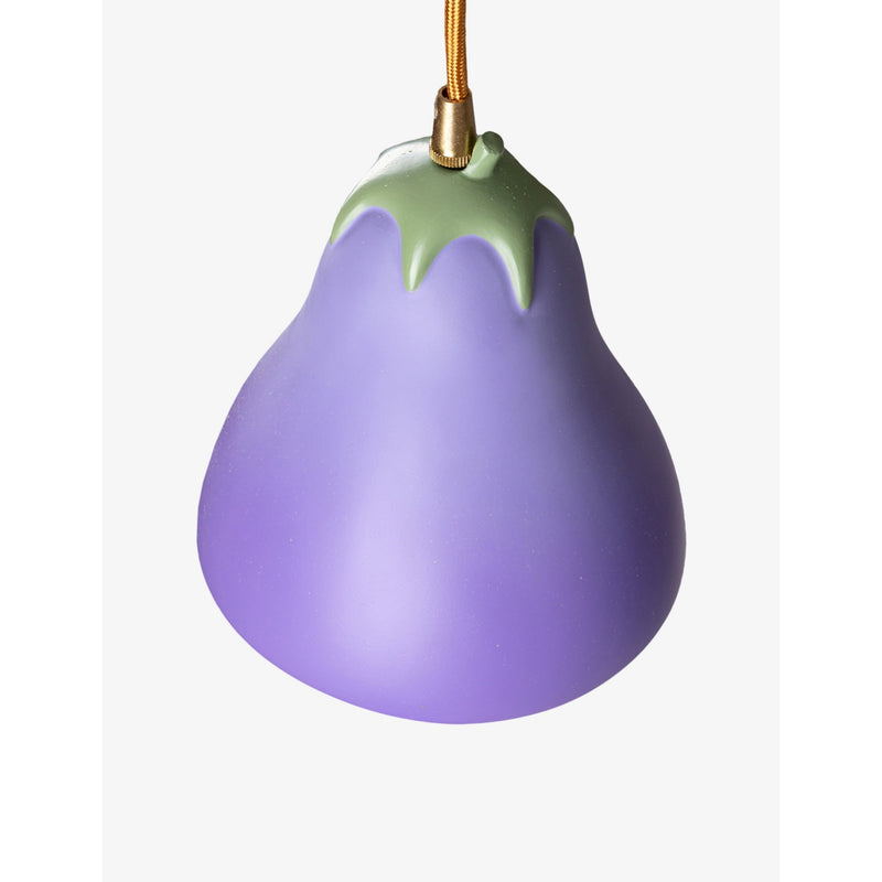 Seletti aubergine resin ceiling lamp from Vitamin collection, UK version