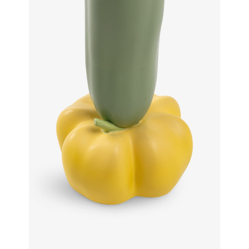 Seletti Vitamin cucumber resin candlestick 26.5cm (British brand)