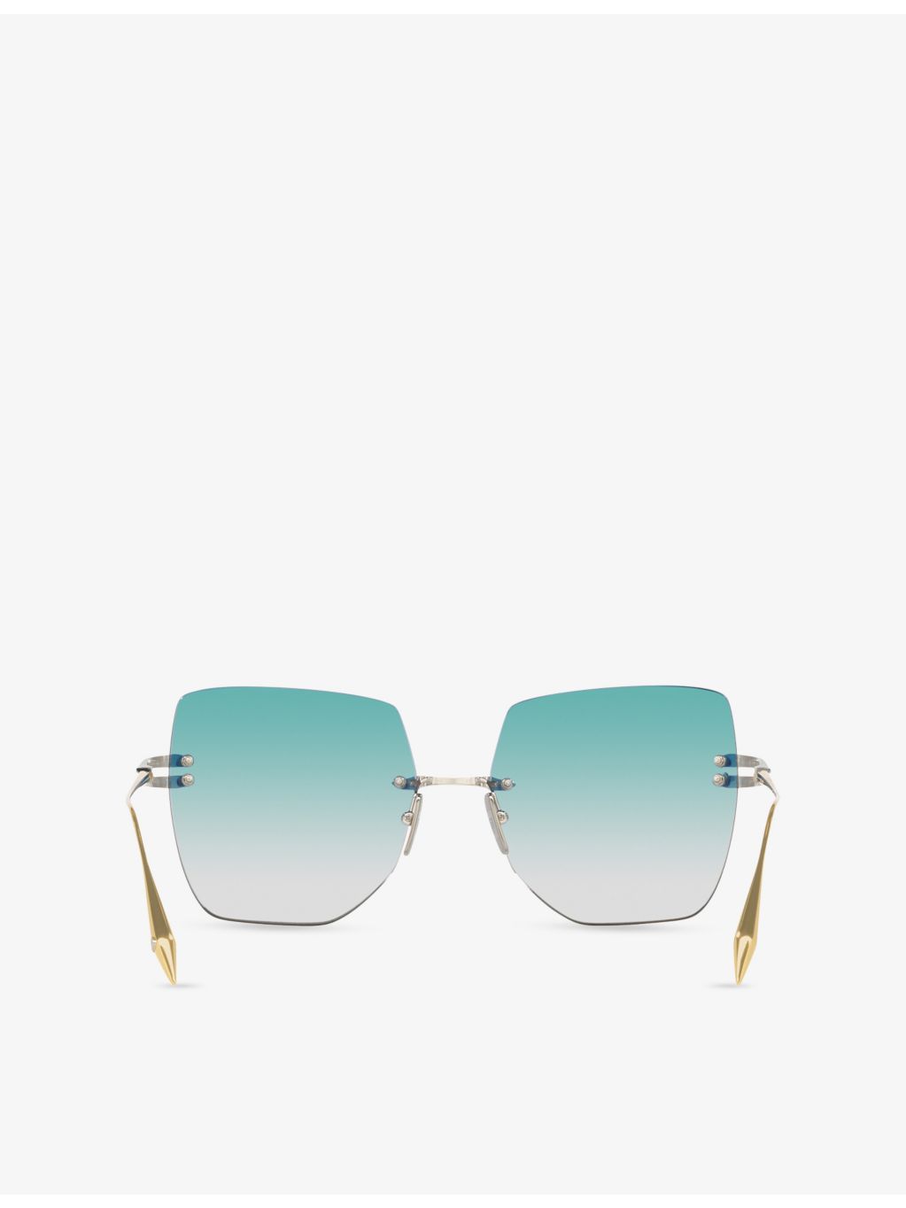 Dita irregular-frame metal sunglasses, imported from the UK