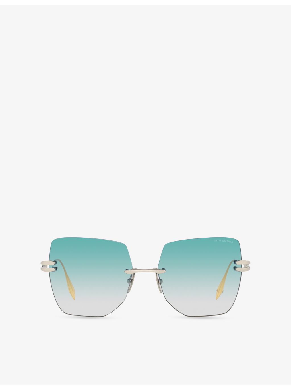 Dita irregular-frame metal sunglasses, imported from the UK