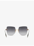 Dita metal sunglasses irregular frame D4000465, imported from the UK