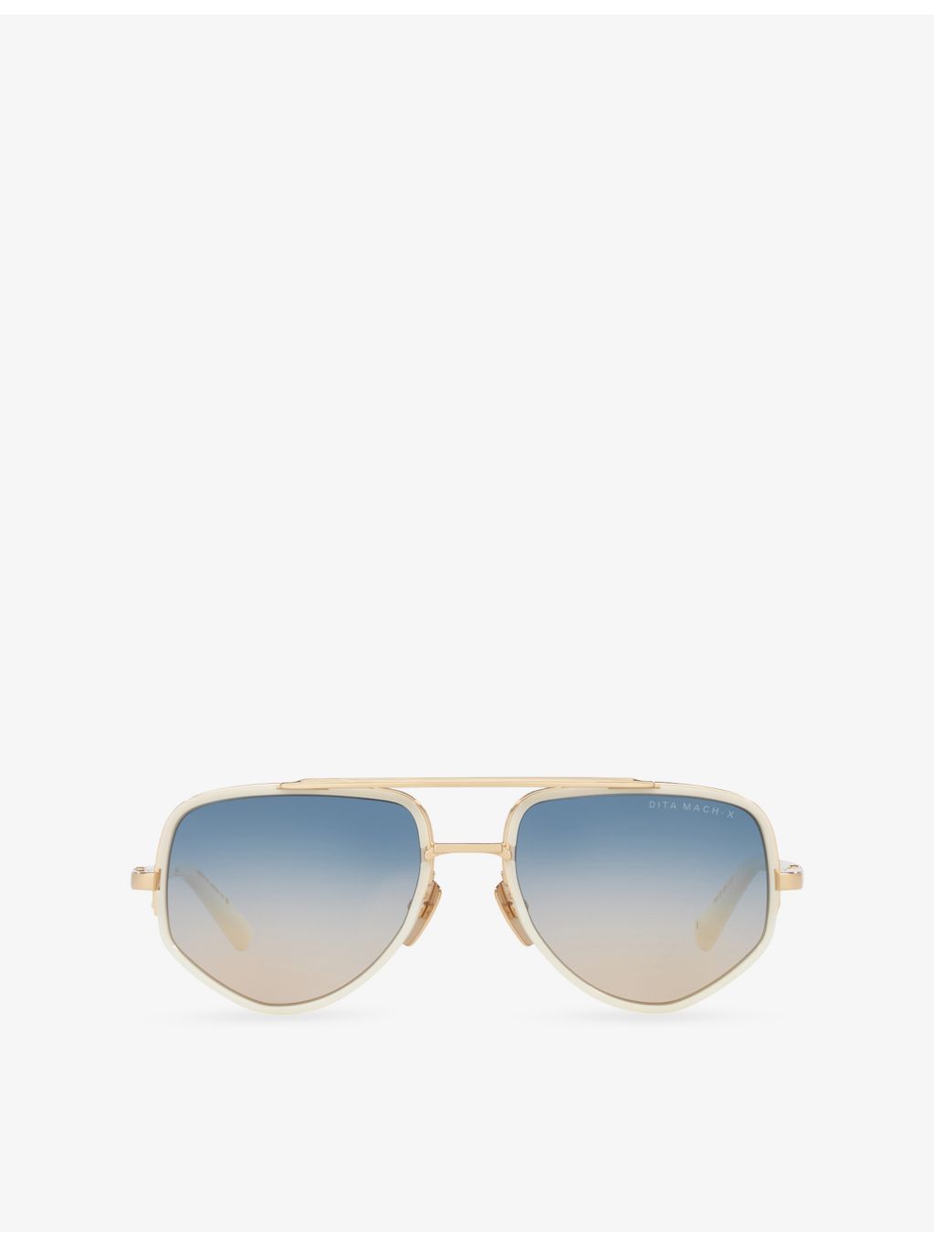 DITA acetate pilot sunglasses with double bridge, UK version