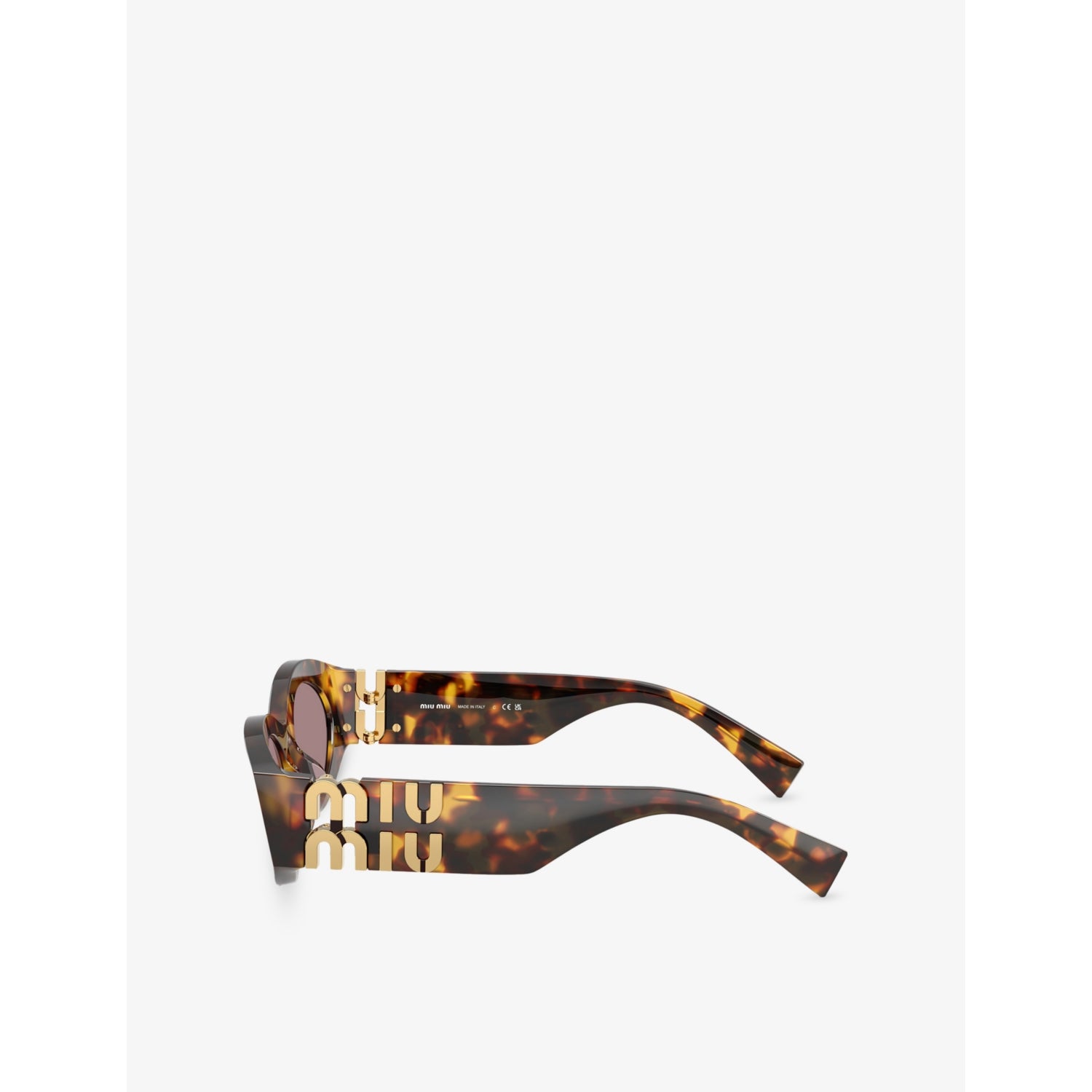 Miu Miu oval acetate sunglasses with tinted lenses - British product