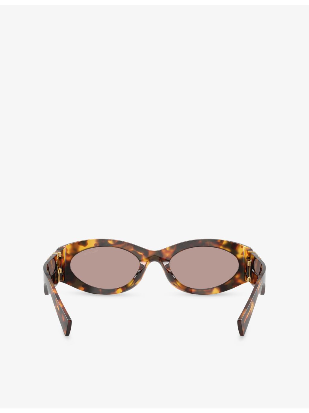 Miu Miu oval acetate sunglasses with tinted lenses - British product