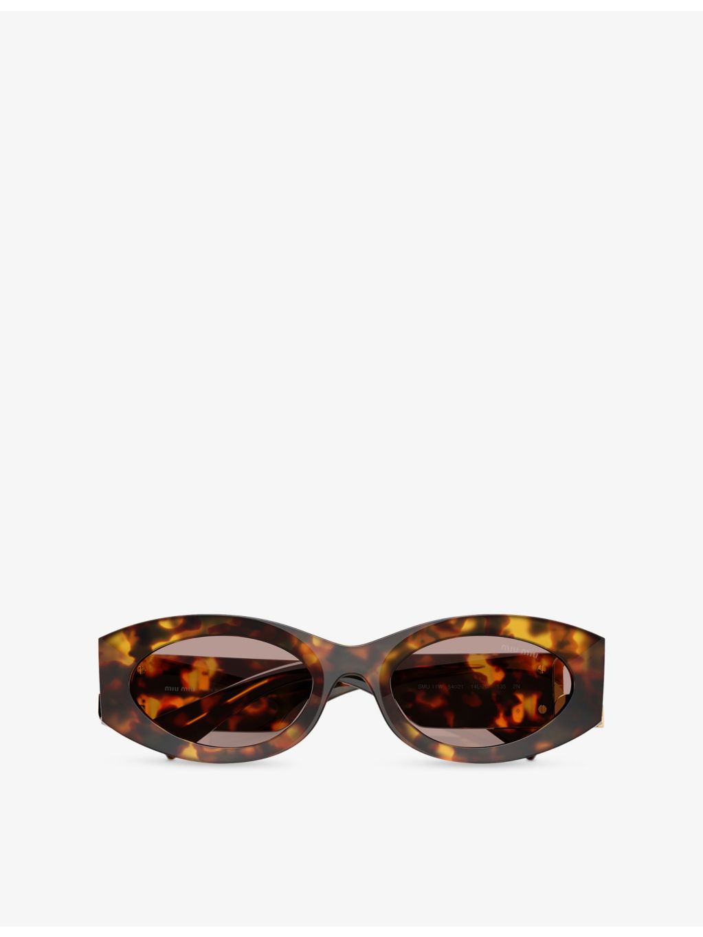 Miu Miu oval acetate sunglasses with tinted lenses - British product