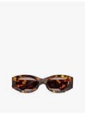 Miu Miu oval acetate sunglasses with tinted lenses - British product