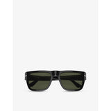 Persol square-frame acetate sunglasses PO3348S (British brand)