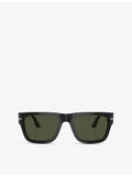Persol square-frame acetate sunglasses PO3348S (British brand)