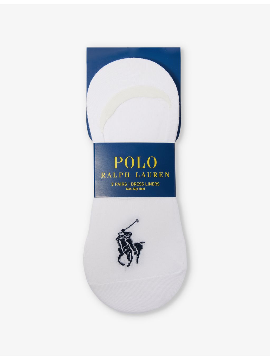 Polo Ralph Lauren logo-embroidered liner socks pack of three (British brand)