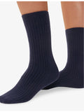 Whistles ribbed-knit cashmere socks, ankle length, UK version