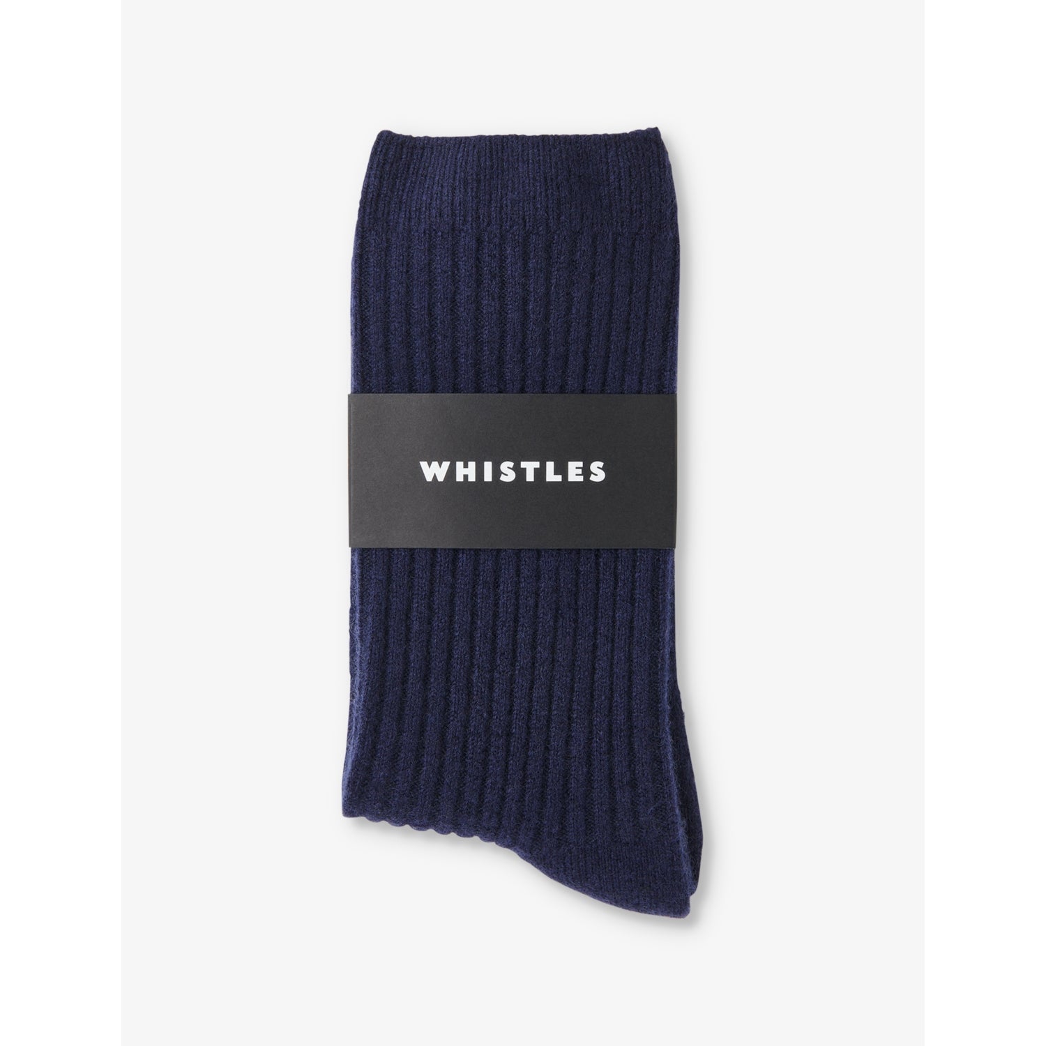 Whistles ribbed-knit cashmere socks, ankle length, UK version