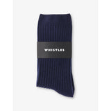 Whistles ribbed-knit cashmere socks, ankle length, UK version