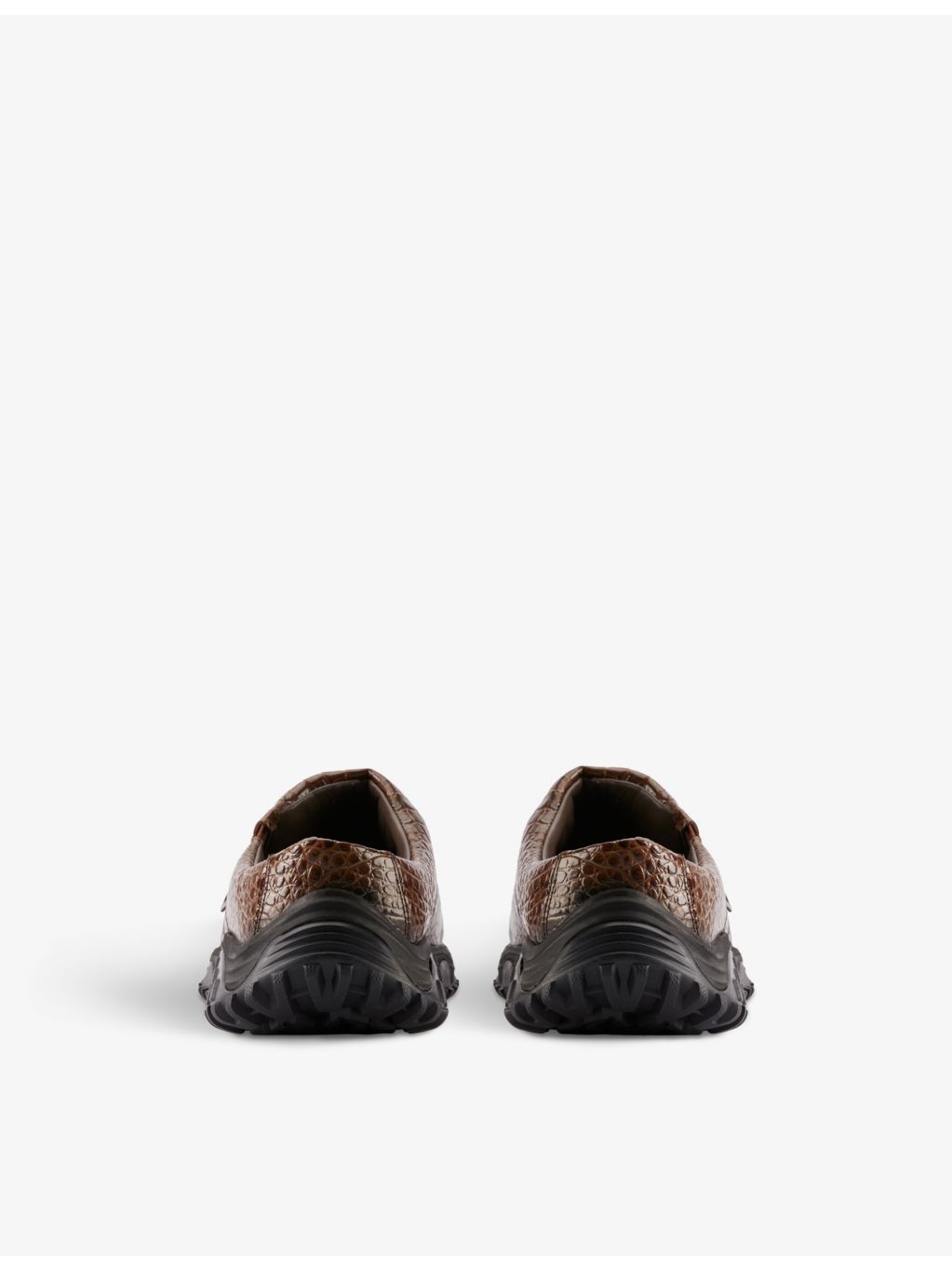 Clarks Martine Rose croc-embossed leather clogs - British product