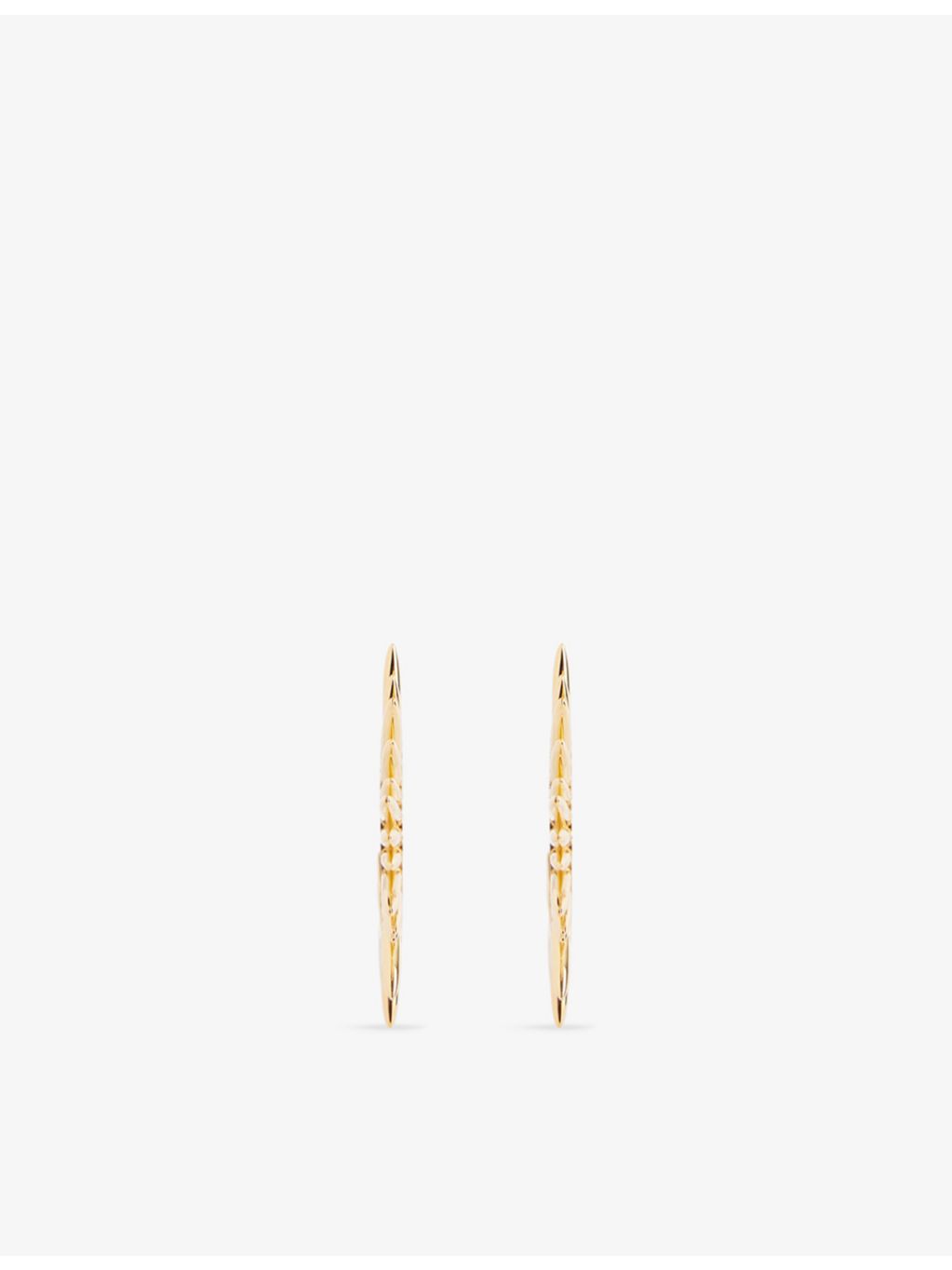 Rachel Jackson mini huggie hoop earrings 22ct gold-plated, UK version