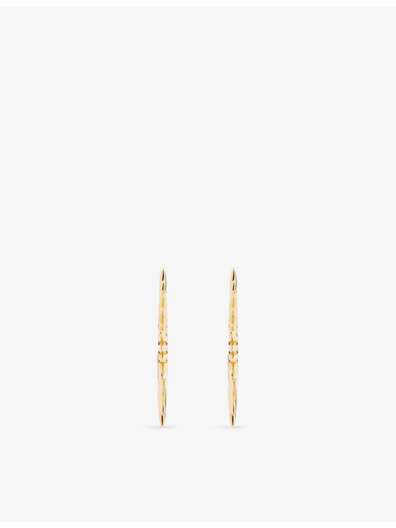 Rachel Jackson mini huggie hoop earrings 22ct gold-plated, UK version