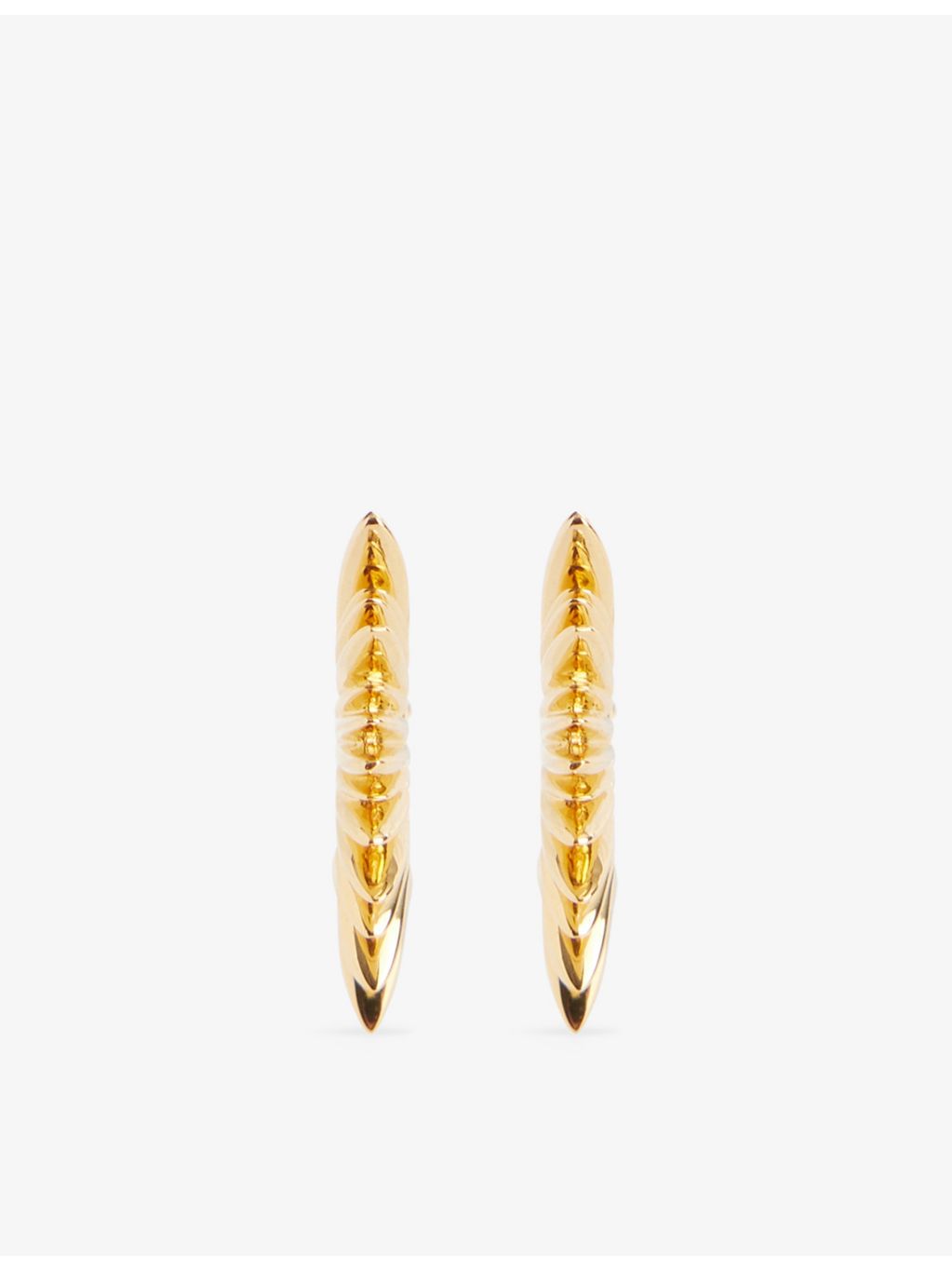 Rachel Jackson huggie earrings 22ct gold-plated, imported from the UK