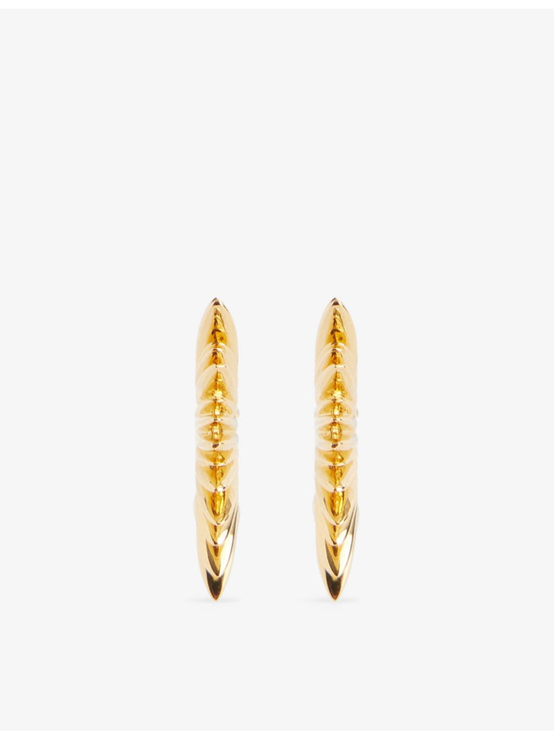 Rachel Jackson huggie earrings 22ct gold-plated, imported from the UK