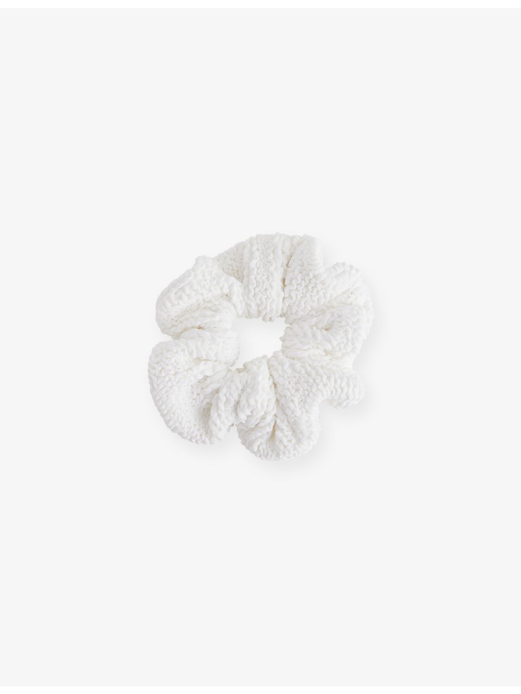 Hunza G ruched stretch-woven scrunchie, imported from the UK