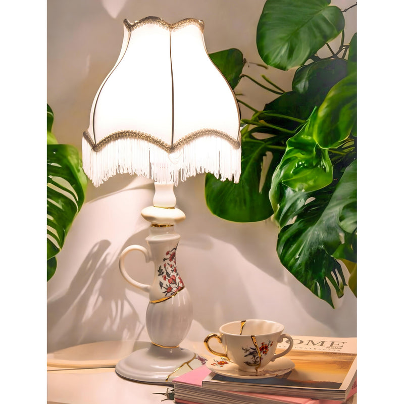 Seletti Kintsugi porcelain dimmable lamp 60cm - British product