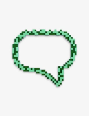 Seletti pixel message-shaped mirror 66x72cm, UK version