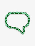 Seletti pixel message-shaped mirror 66x72cm, UK version