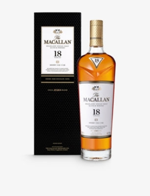 Macallan 18 Year Old Sherry Oak single malt Scotch 700ml - British product