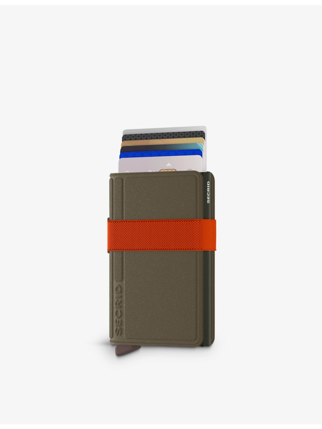Secrid Bandwallet logo-embossed aluminium wallet - British product
