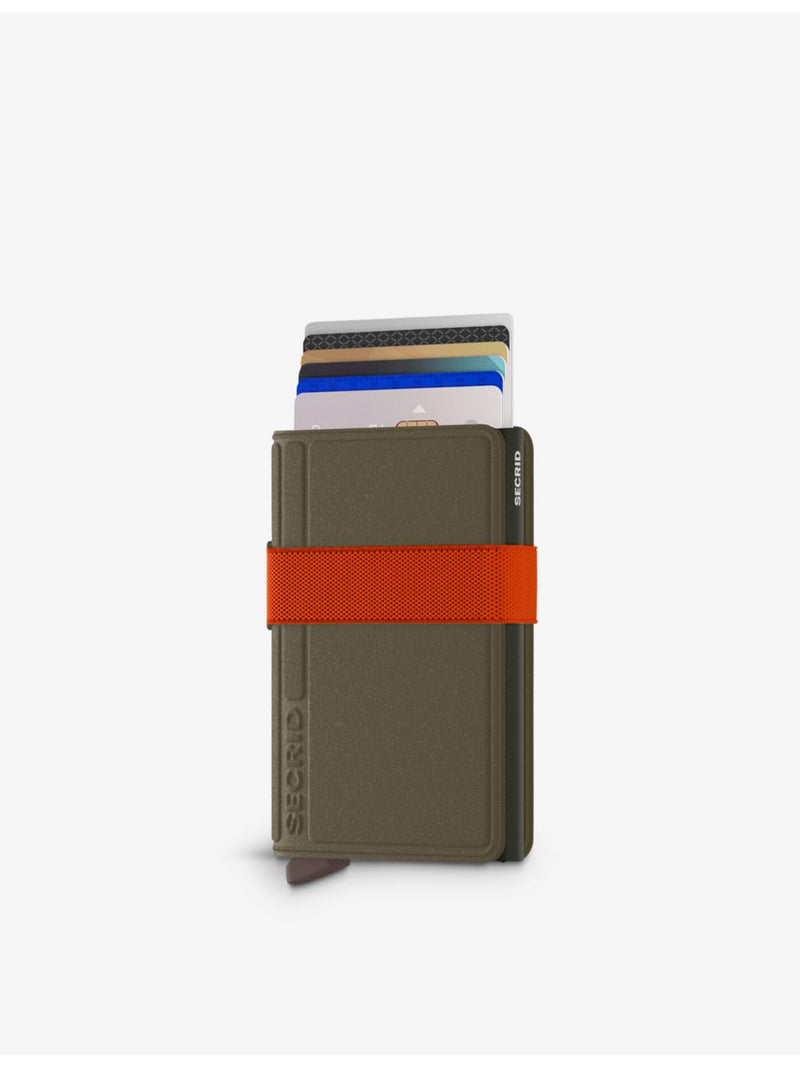 Secrid Bandwallet logo-embossed aluminium wallet - British product