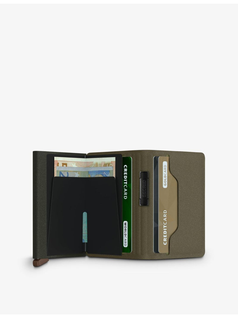 Secrid Bandwallet logo-embossed aluminium wallet - British product