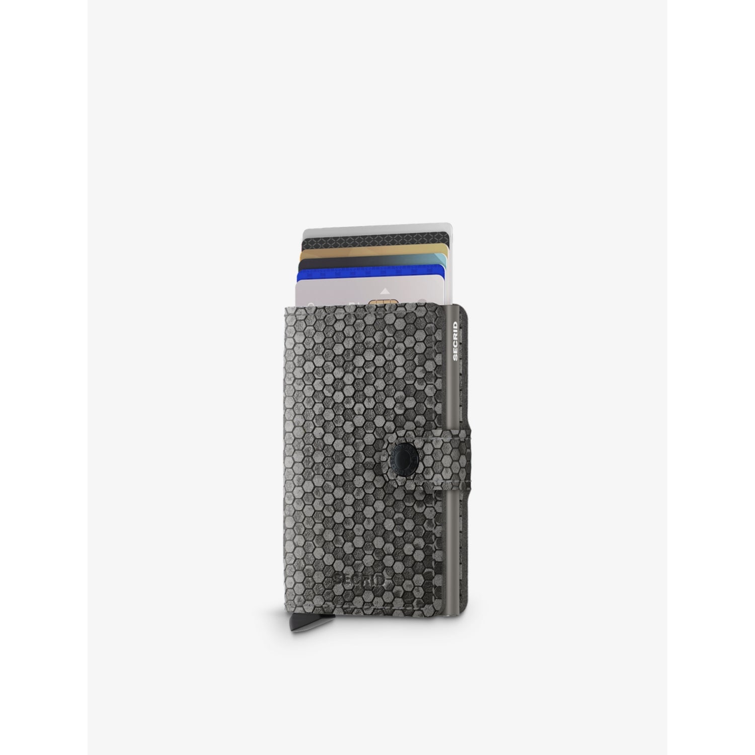Secrid Miniwallet hexagonal-print leather - British product