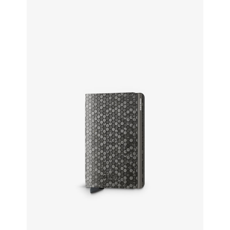 Secrid Miniwallet hexagonal-print leather - British product