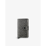 Secrid Miniwallet hexagonal-print leather - British product