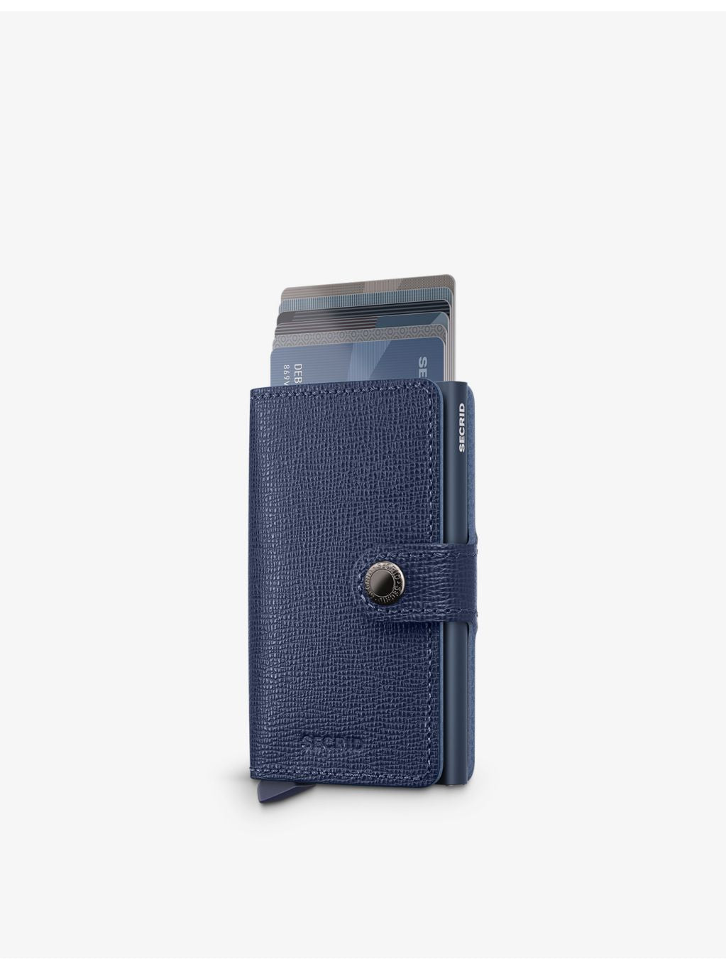 Crisple leather wallet with aluminium card protector (British brand)