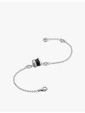 Bulgari sterling silver black ceramic bracelet 15cm, imported from the UK