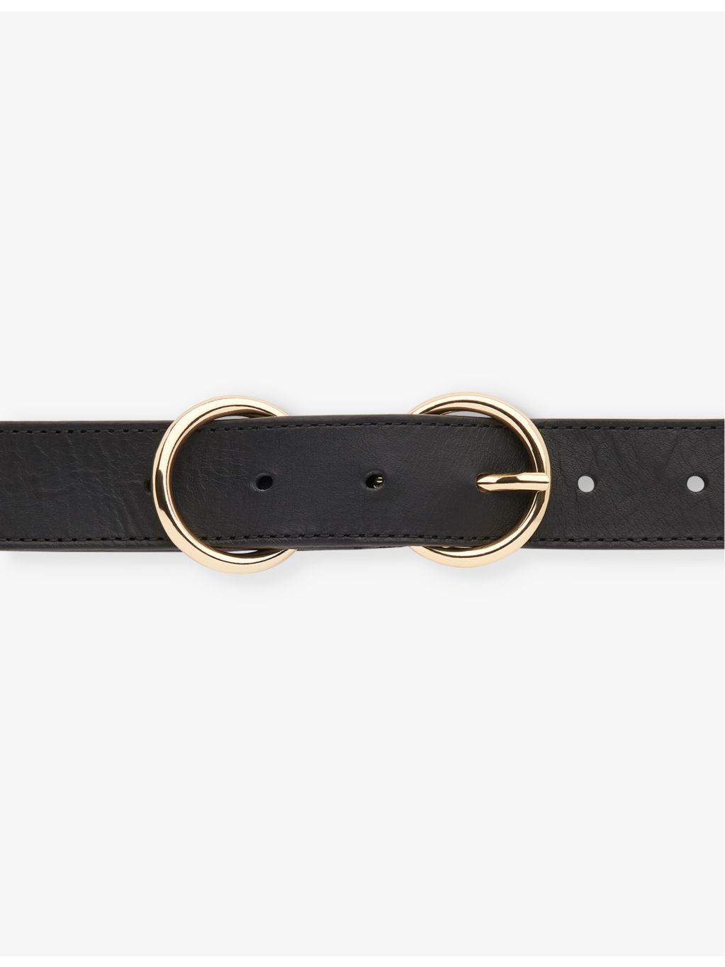Whistles double-ring buckle leather belt 92.7cm, imported from the UK