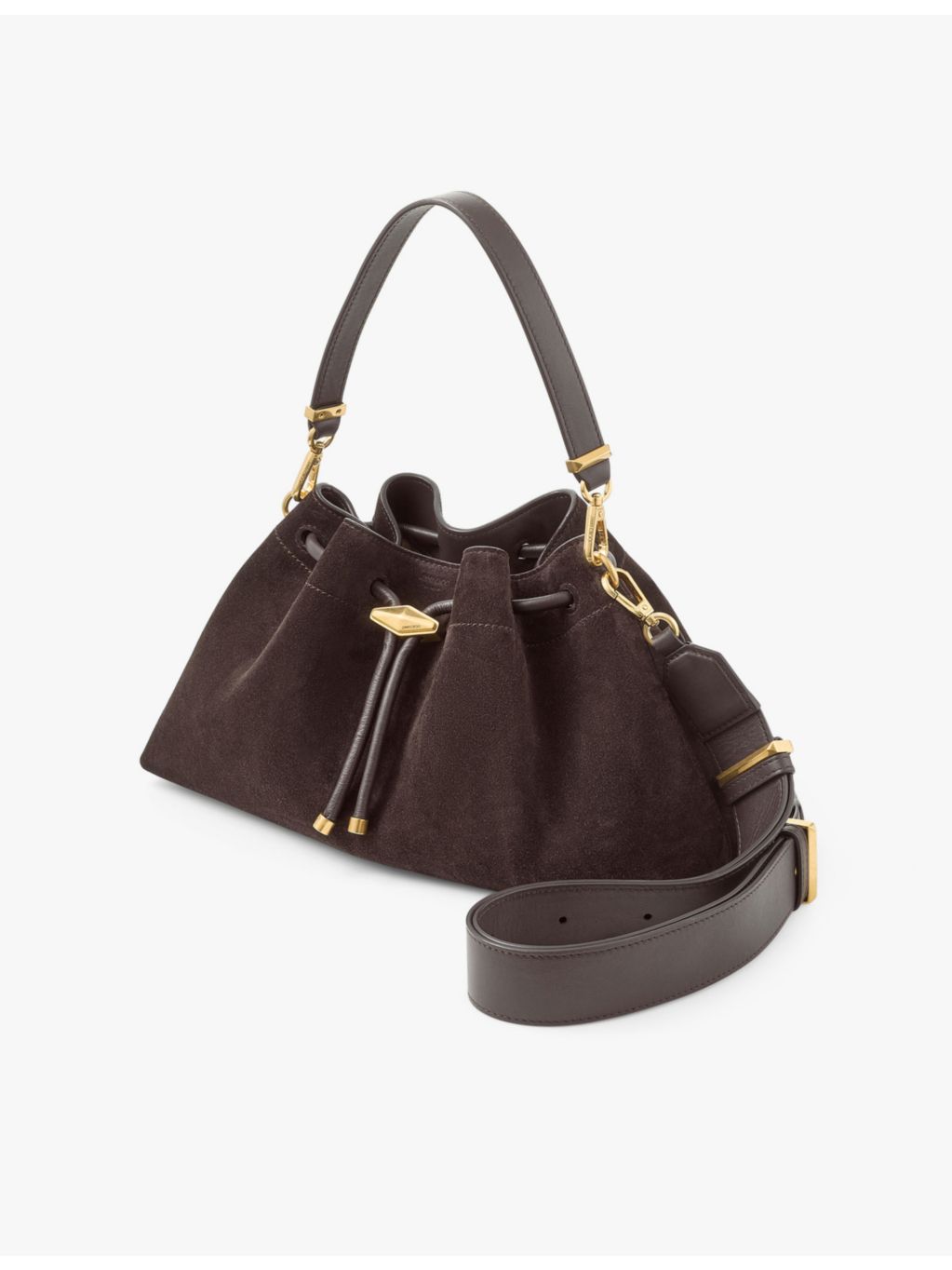 Jimmy Choo Cinch suede medium shoulder bag, UK version