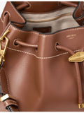 Jimmy Choo Bon Bon leather bucket bag with gold hardware (British brand)
