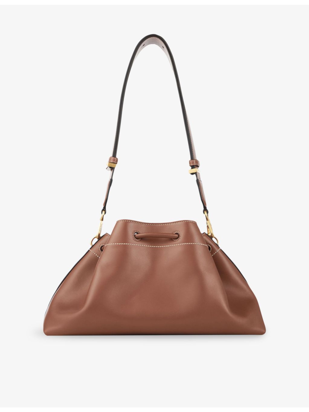 Jimmy Choo Bon Bon leather bucket bag with gold hardware (British brand)