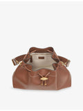 Jimmy Choo Bon Bon leather bucket bag with gold hardware (British brand)