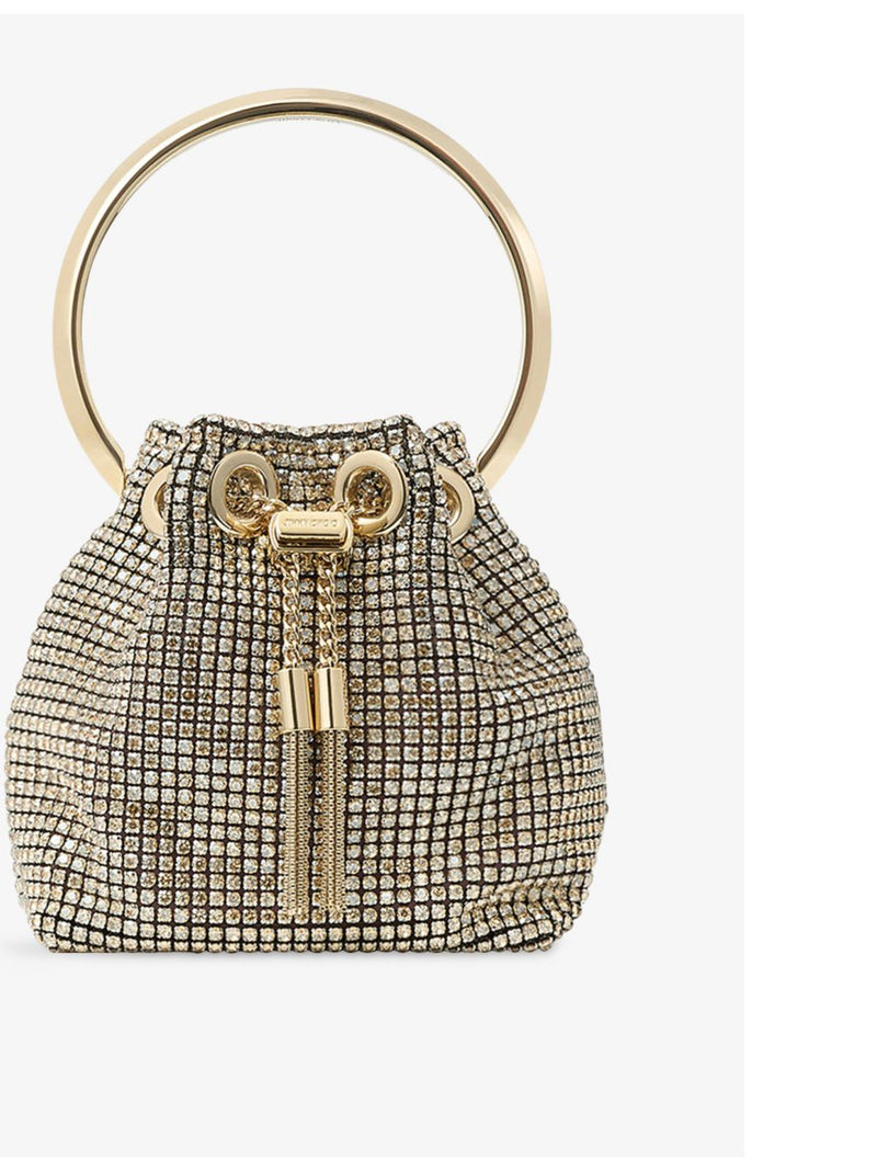 Jimmy Choo micro crystal mesh top-handle bag, imported from the UK