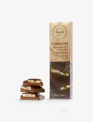Venchi Nougat Gianduia soft chocolate bar 200g, imported from the UK