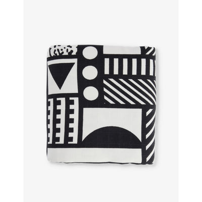 selfridges Etta Loves Walala Studio Sensory Reversible Cotton Muslin Blanket 120cm x 120cm- Buy online at McGrocer