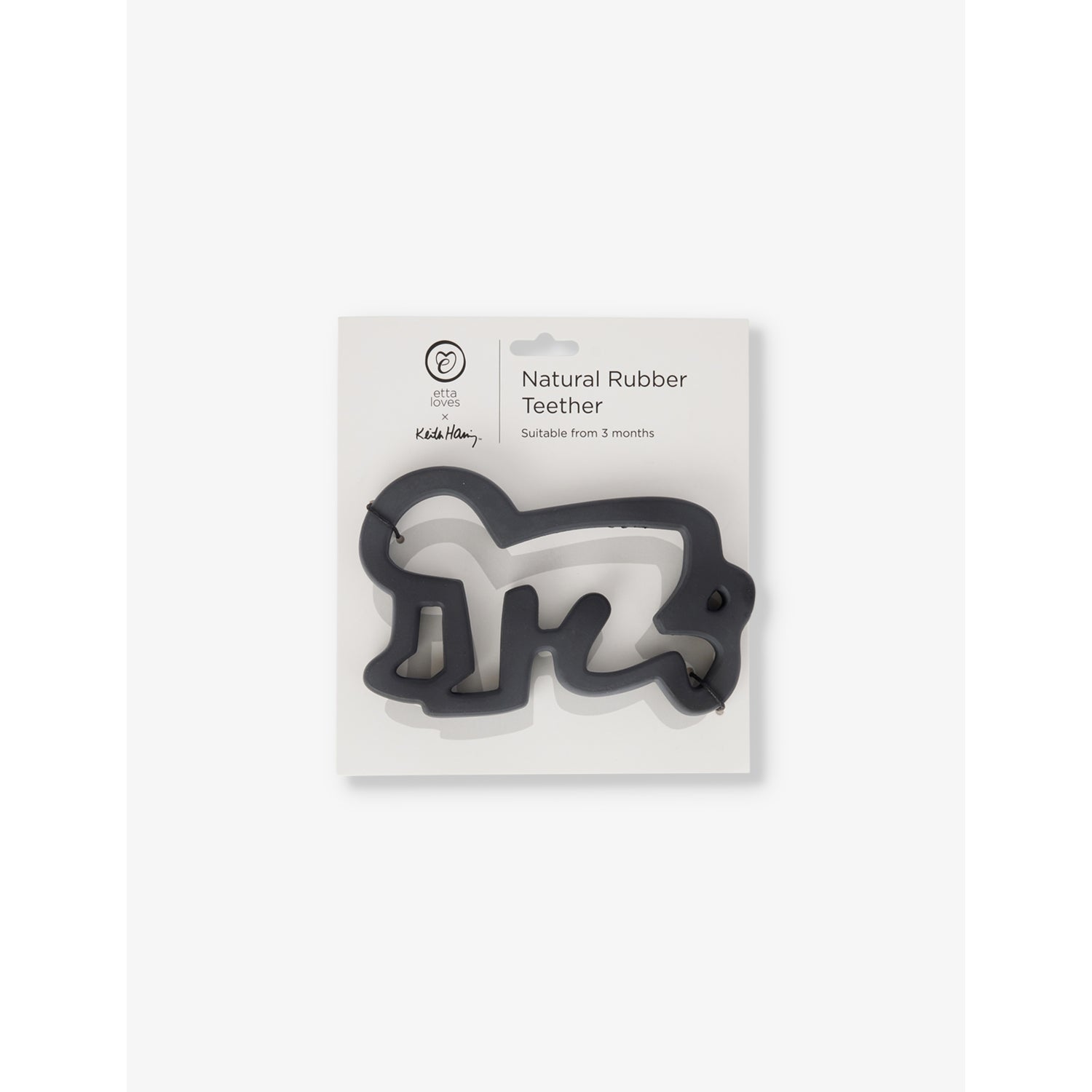 Etta Loves Keith Haring baby rubber teether 9cm - British product