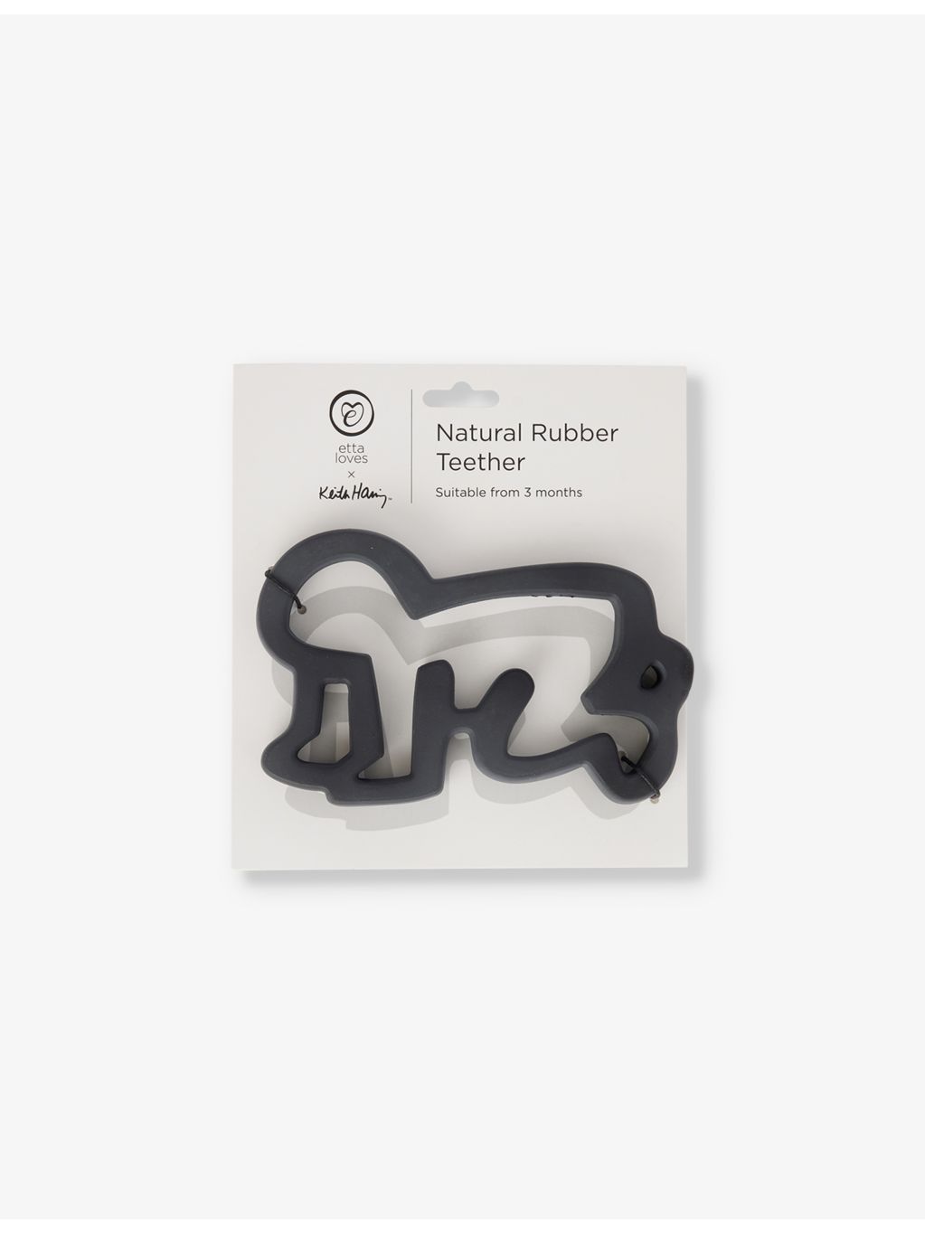 Etta Loves Keith Haring baby rubber teether 9cm - British product