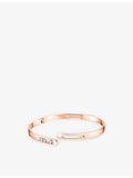Messika 18ct rose-gold diamond bangle 0.11ct, imported from the UK
