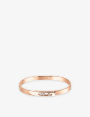 Messika Move Noa 18ct Rose-Gold and 0.11ct Diamond Bangle