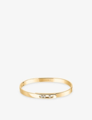 Messika Move Noa 18ct Yellow-Gold and 0.11ct Diamond Bangle
